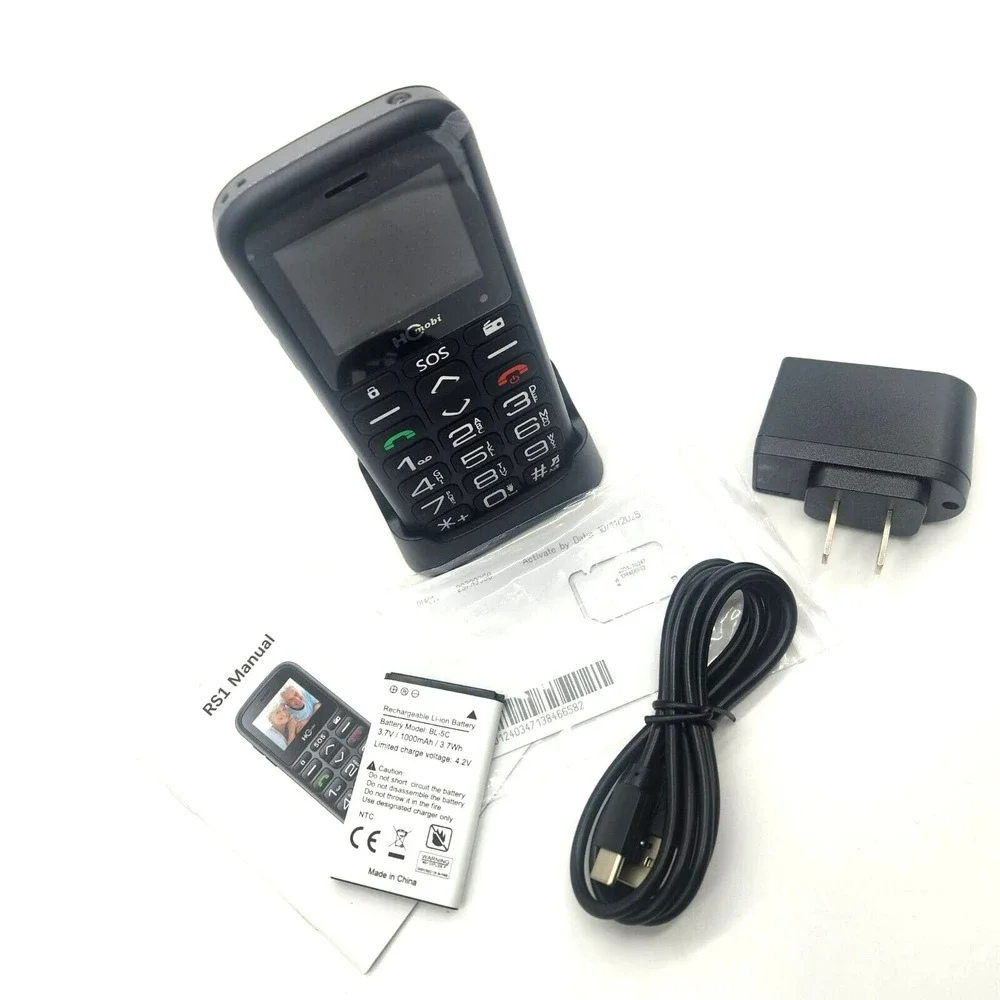 4G LTE Cell Phone Senior Big‎ Buttons S.O.S. Button 1000mAh Battery Dual-SIM FM